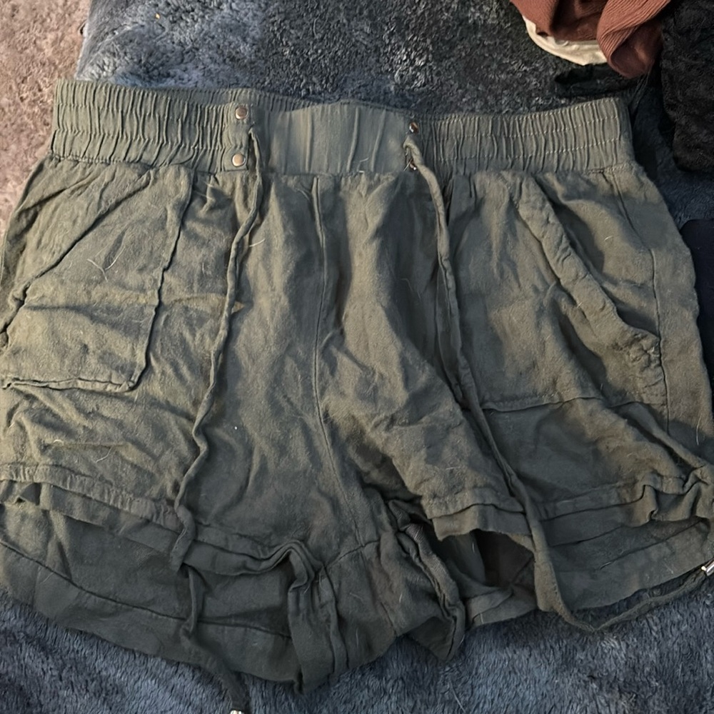 Green night time shorts
Soft cloth material